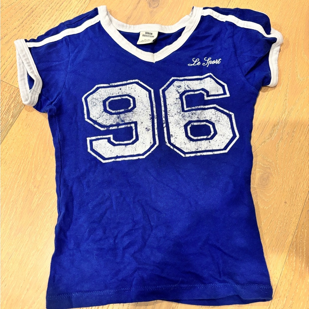 Urban Outfitters Blue and White tshirt